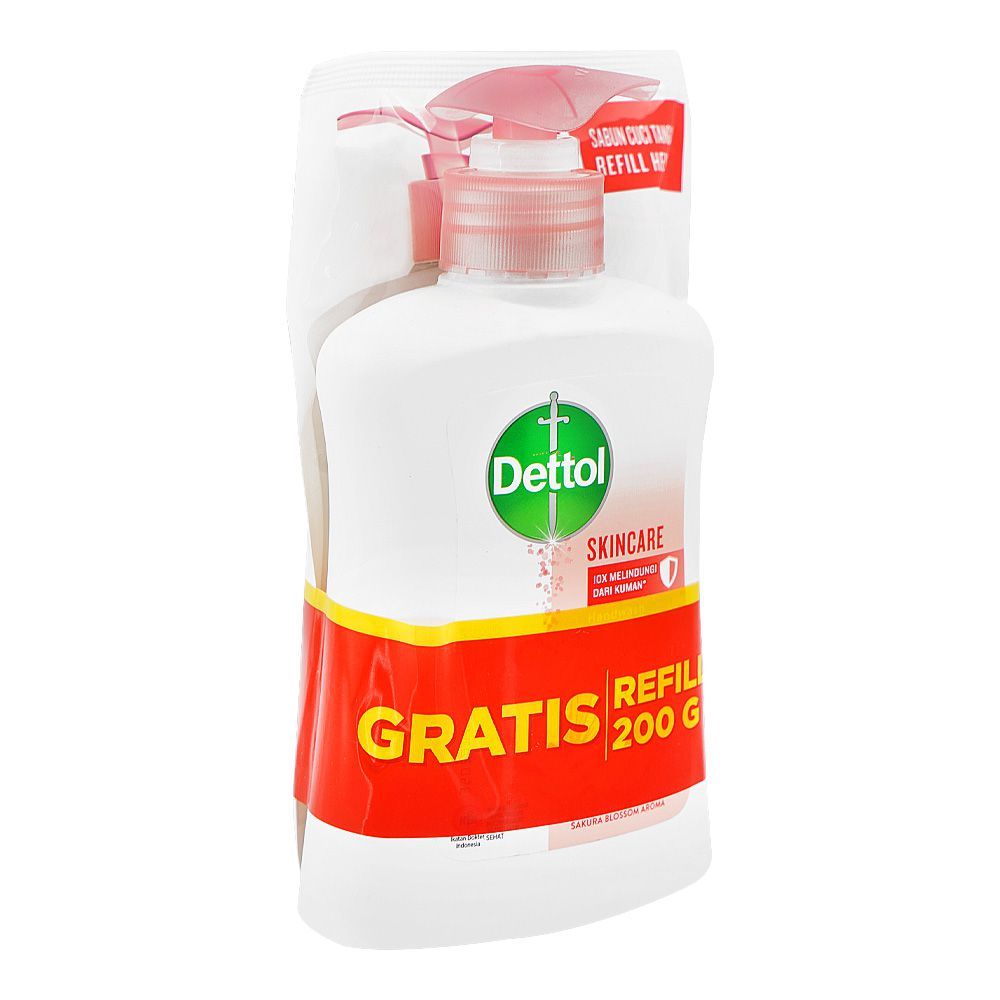 Dettol Skincare Hand Wash 245g + Refill Pouch 200g - Main Image