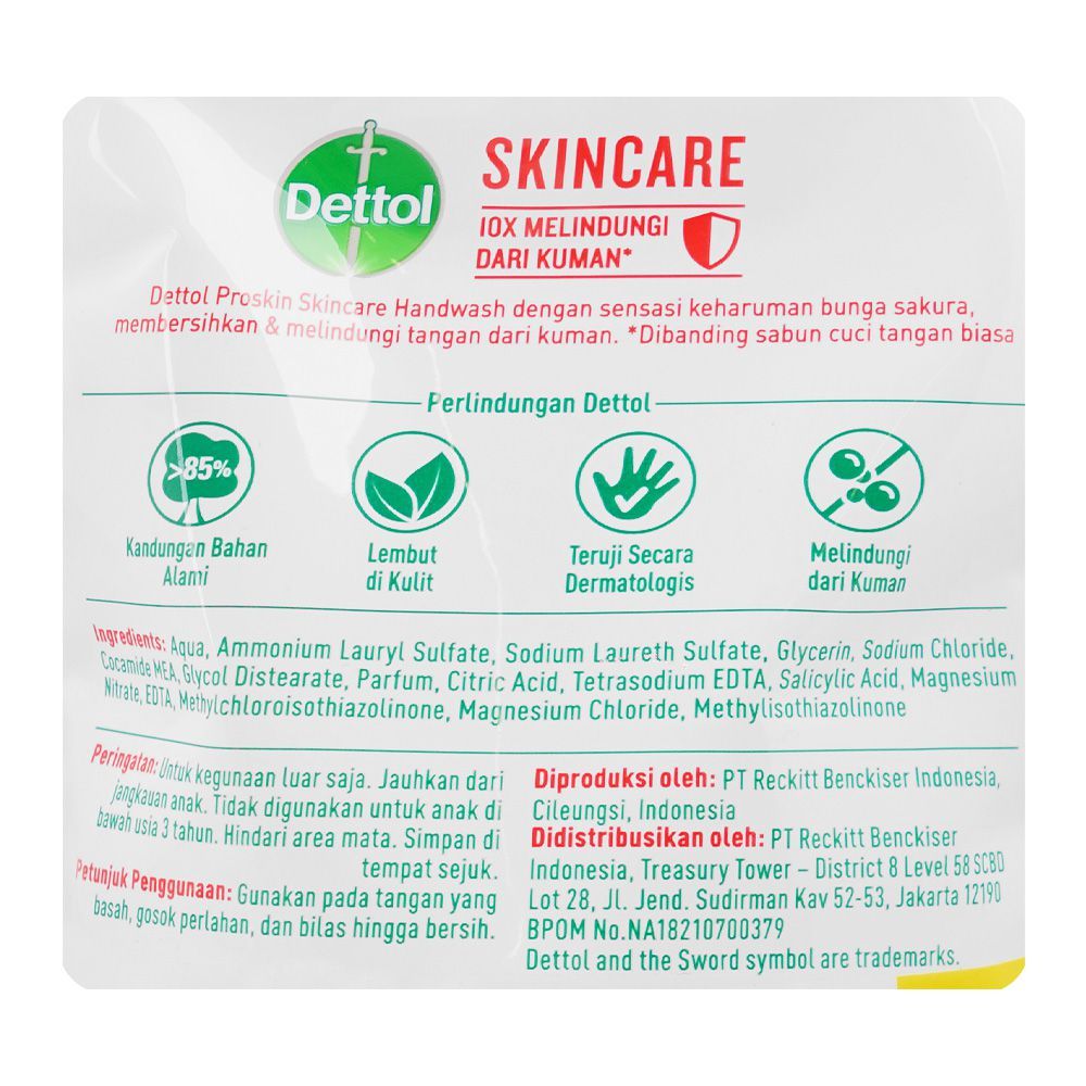 Dettol Skincare Hand Wash 245g + Refill Pouch 200g - Image 3