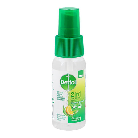 Dettol Citrus Tea 2-In-1 Hand & Surface Sanitizer Spray, 50ml - Main Image