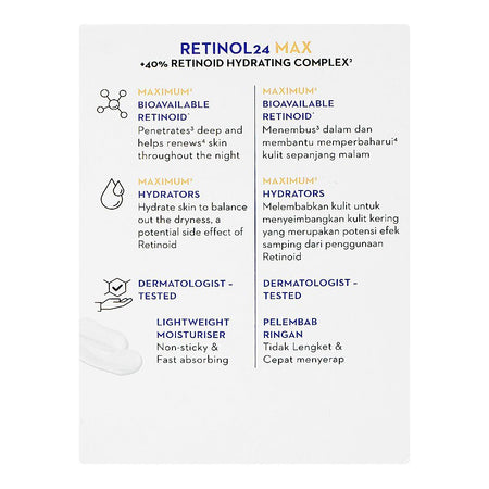 Olay Regenerist Retinol 24 Max Night Moisturiser, Glycerin, Niacinamide, For Fine Lines & Wrinkles, 50g - Image 3