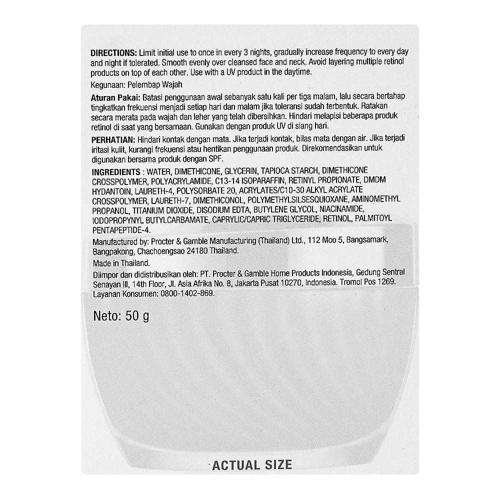 Olay Regenerist Retinol 24 Max Night Moisturiser, Glycerin, Niacinamide, For Fine Lines & Wrinkles, 50g - Image 4