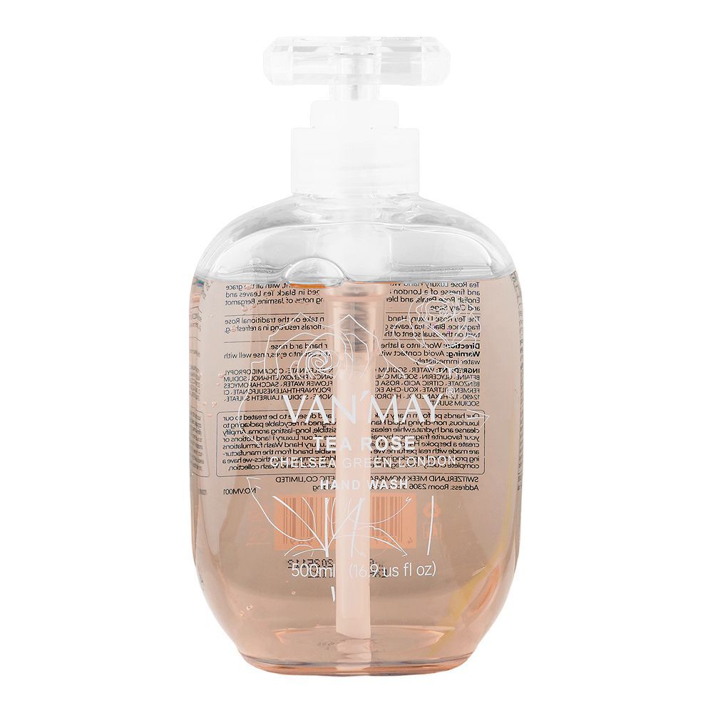 Van'May Tea Rose Chelsea Green London Hand Wash, 500ml - Main Image
