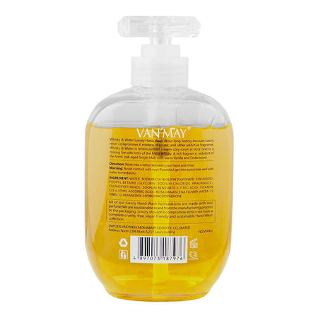 Van'May Whisky & Water Dufftown Distilleries Hand Wash, 500ml - Image 2