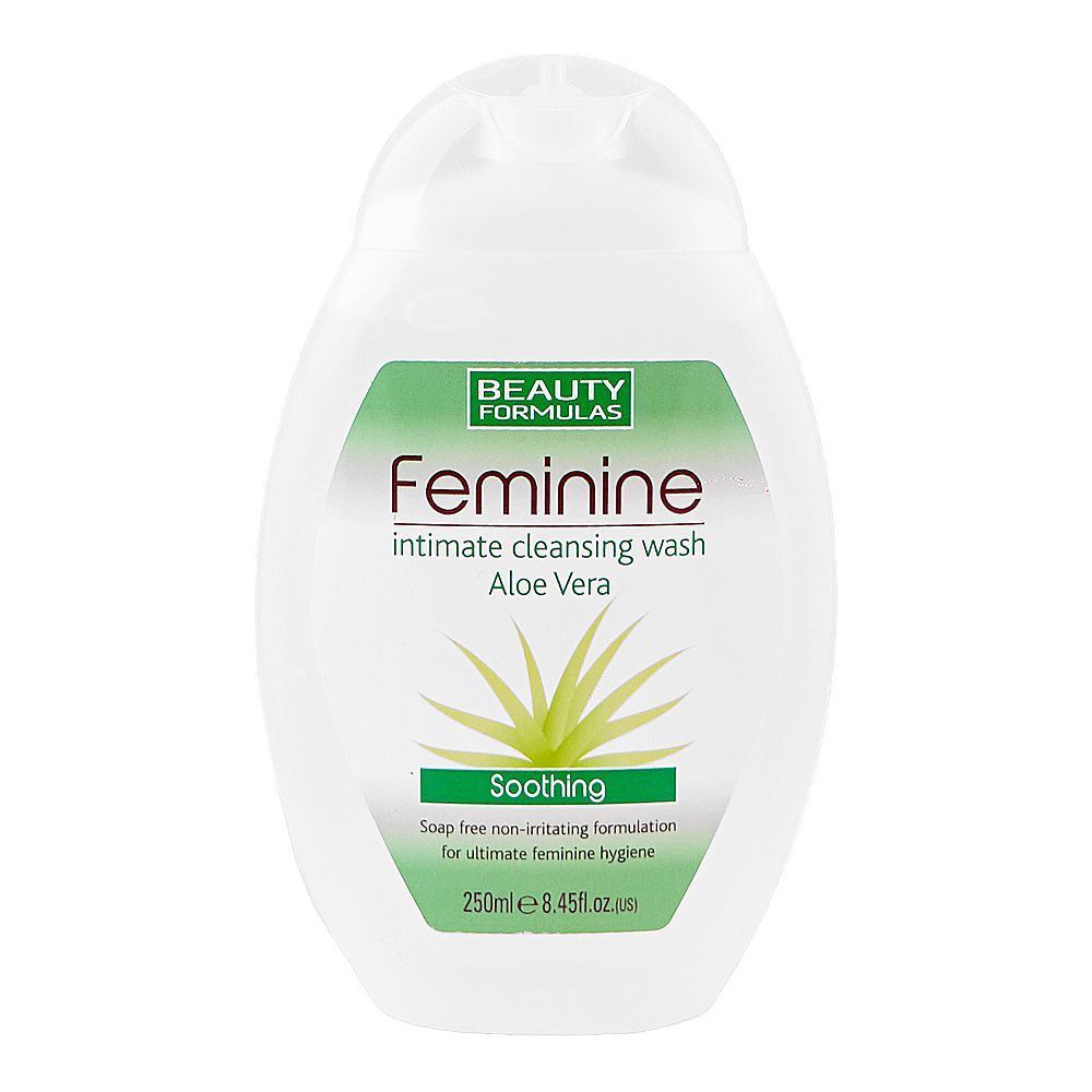Beauty Formulas Feminine Intimate Aloe Vera Cleansing Wash, 250ml - Main Image