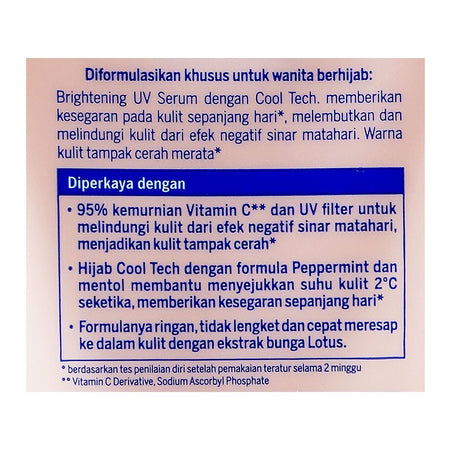 Nivea Extra Bright Hijab Cooling Body Serum, Vitamin C, 180ml - Image 3