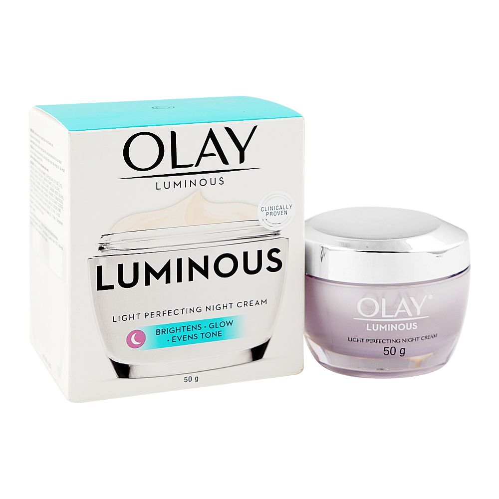 Olay Luminous Light Perfecting Night Cream, Niacinamide, Glycerin, For Brightening Skin, 50g - Main Image