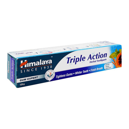 Himalaya Triple Action Herbal Toothpaste, 125g - Image 2