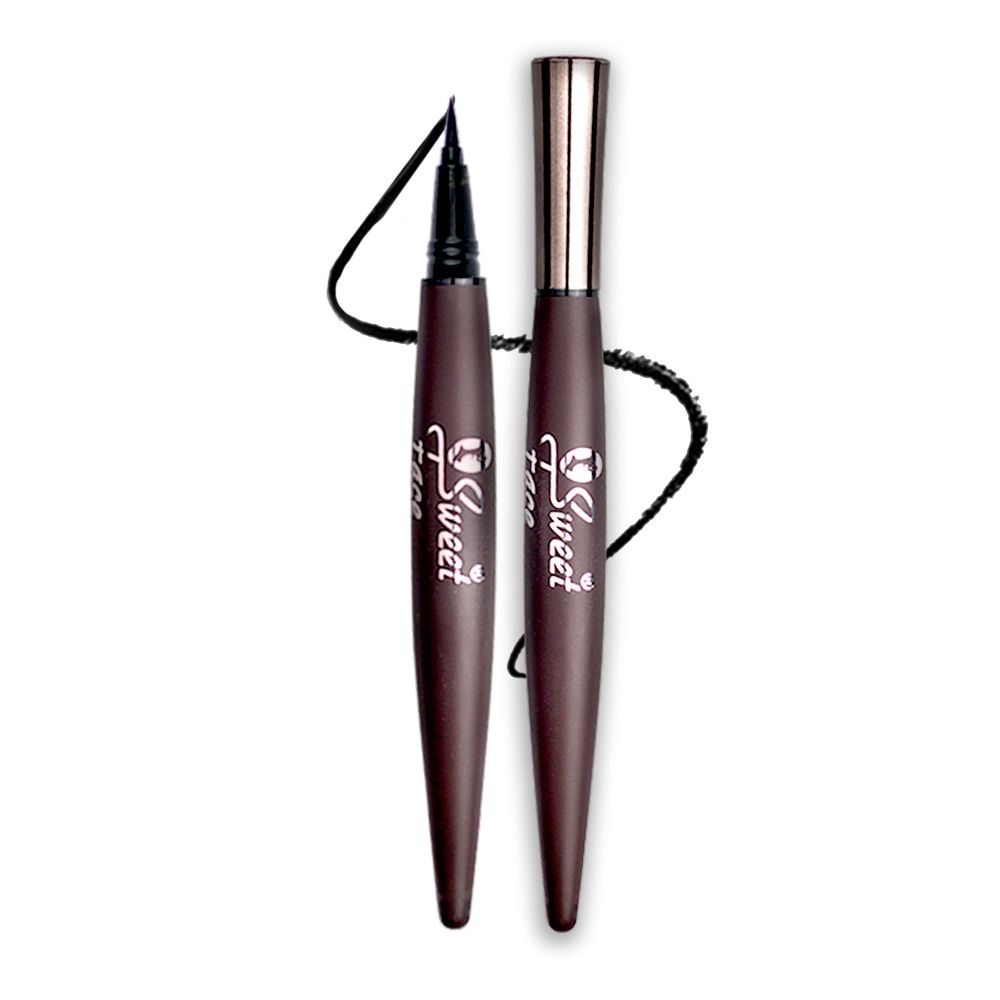 Sweet Face Quick Dry 12H Felt Tip Waterproof Liquid Pen Eyeliner, Matt Black - Main Image
