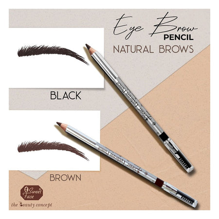 Sweet Face Brow Definer Eye Brow Pencil, Brown - Image 2