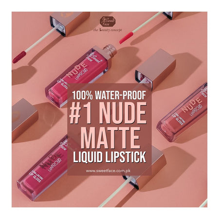 Sweet Face Nude Lip Proud Long Lasting Lip Gloss, N-55 - Image 2