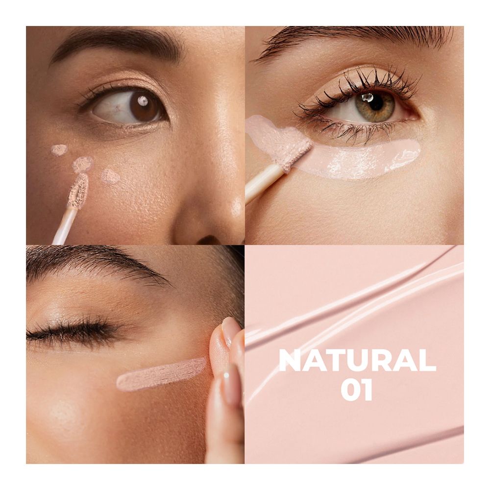 Sweet Face Pro-Coverage Waterproof Matt Finish Concealer, 01 Natural - Image 2