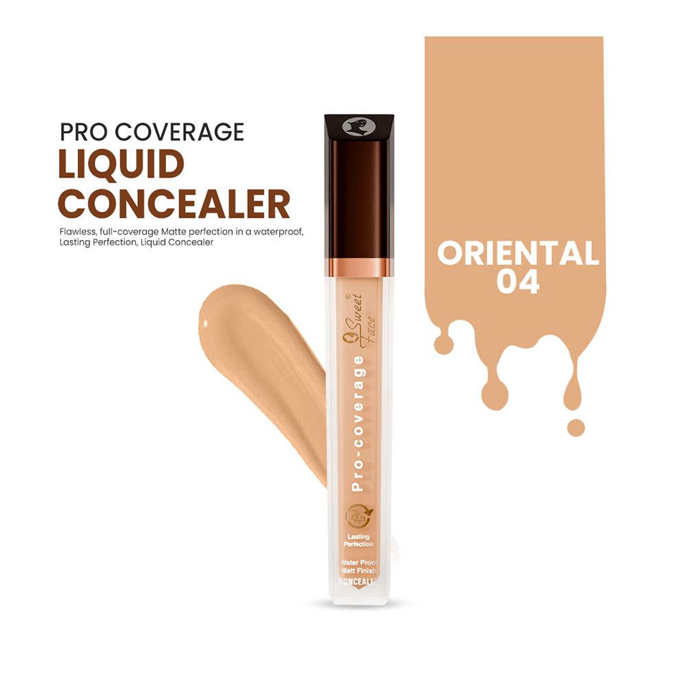 Sweet Face Pro-Coverage Waterproof Matt Finish Concealer, 04 Oriental - Main Image
