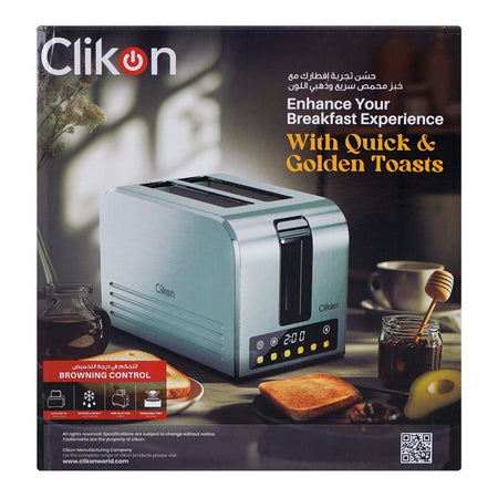 Clickon 2 Slice Smary Bread Toaster, 750W, 220-240V, Ck-2460 - Image 6