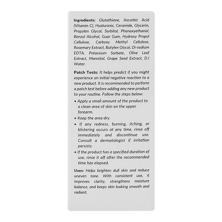 Beautenic Glutathione 2% + Vitamin C 15%+HA + Ceramide Serum, For Radiant Skin, 30ml - Image 2