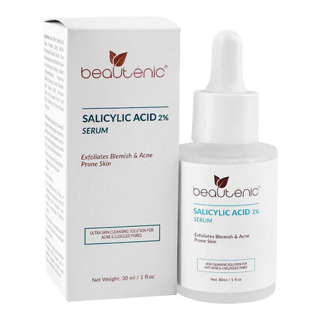 Beautenic Salicylic Acid 2% Serum, Silicone & Gluten Free, Salicylic Acid, Glycerin, For Acne-Prone Skin, 30ml - Main Image