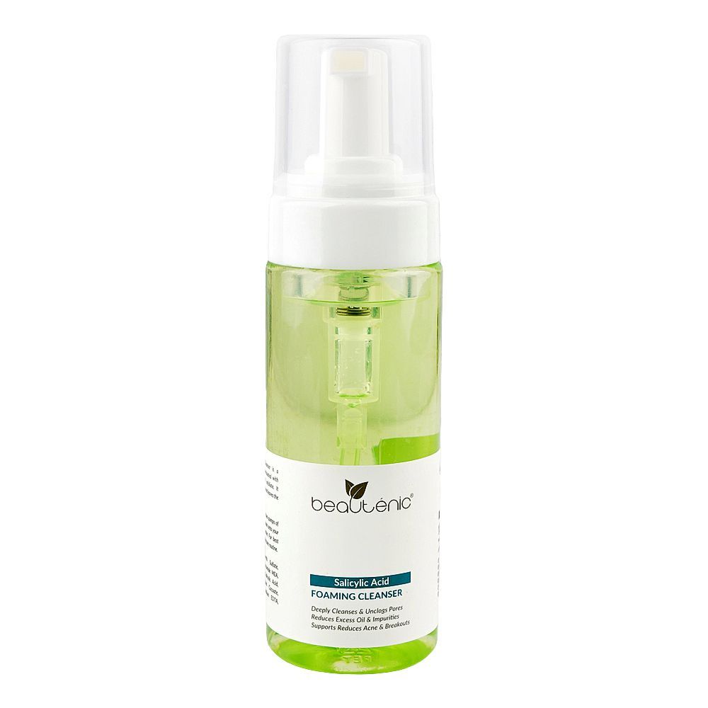 Beautenic Salicylic Acid Foaming Cleanser, Silicone & Fragrance Free, Niacinamide, Hyaluronic Acid, For Acne-Prone Skin, 150ml - Main Image