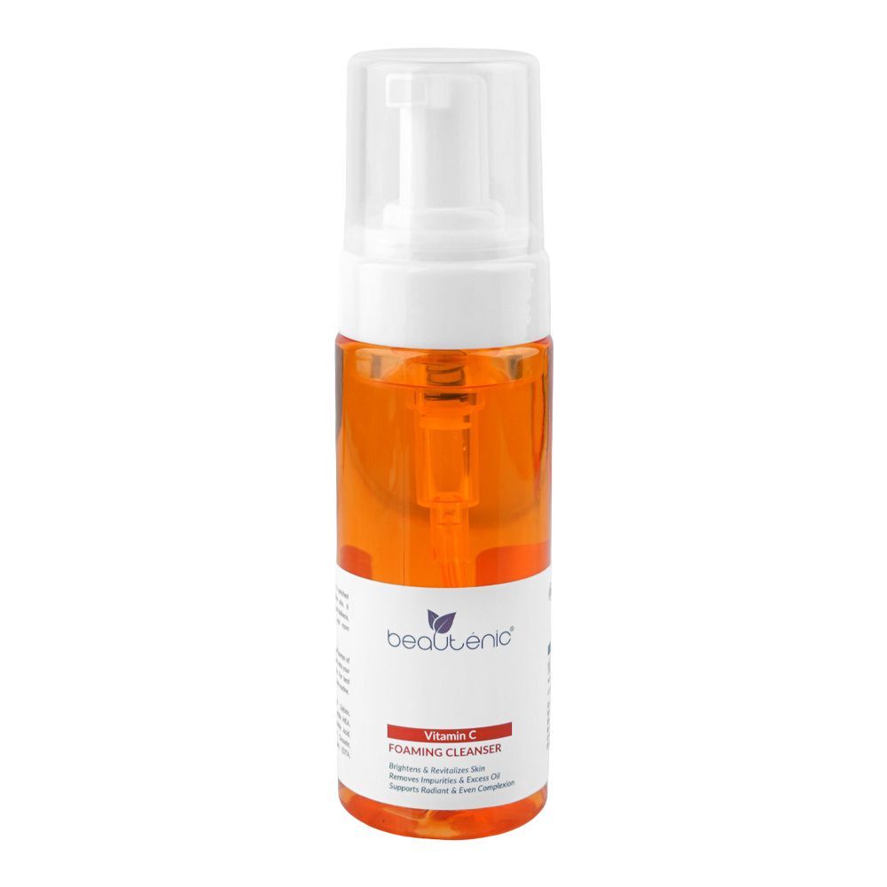 Beautenic Vitamin C Foaming Cleanser, Silicone & Fragrance Free, Citric Acid, Glycerin, For All Types Of Skin, 150ml - Main Image
