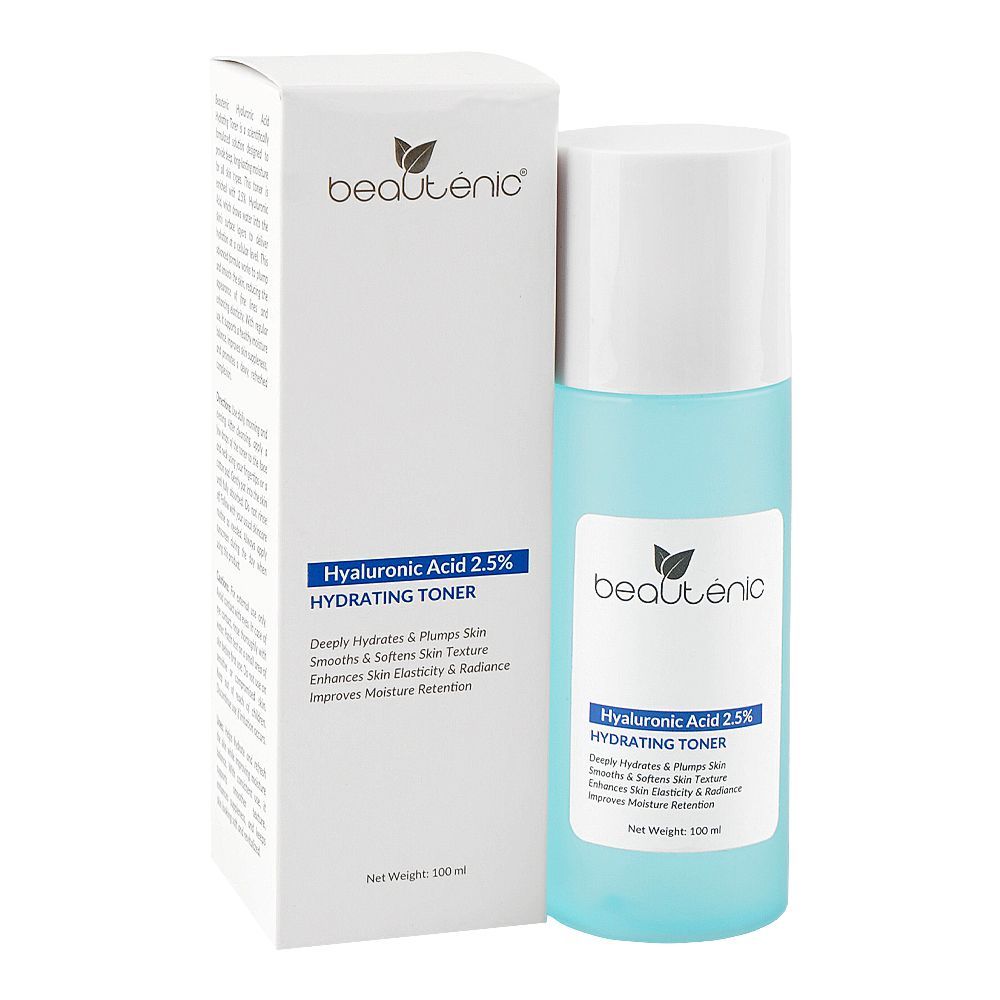 Beautenic Hyaluronic Acid 2.5% Hydrating Toner, Gluten & Silicone Free, Niacinamide, For Radiant Skin, 100ml - Main Image