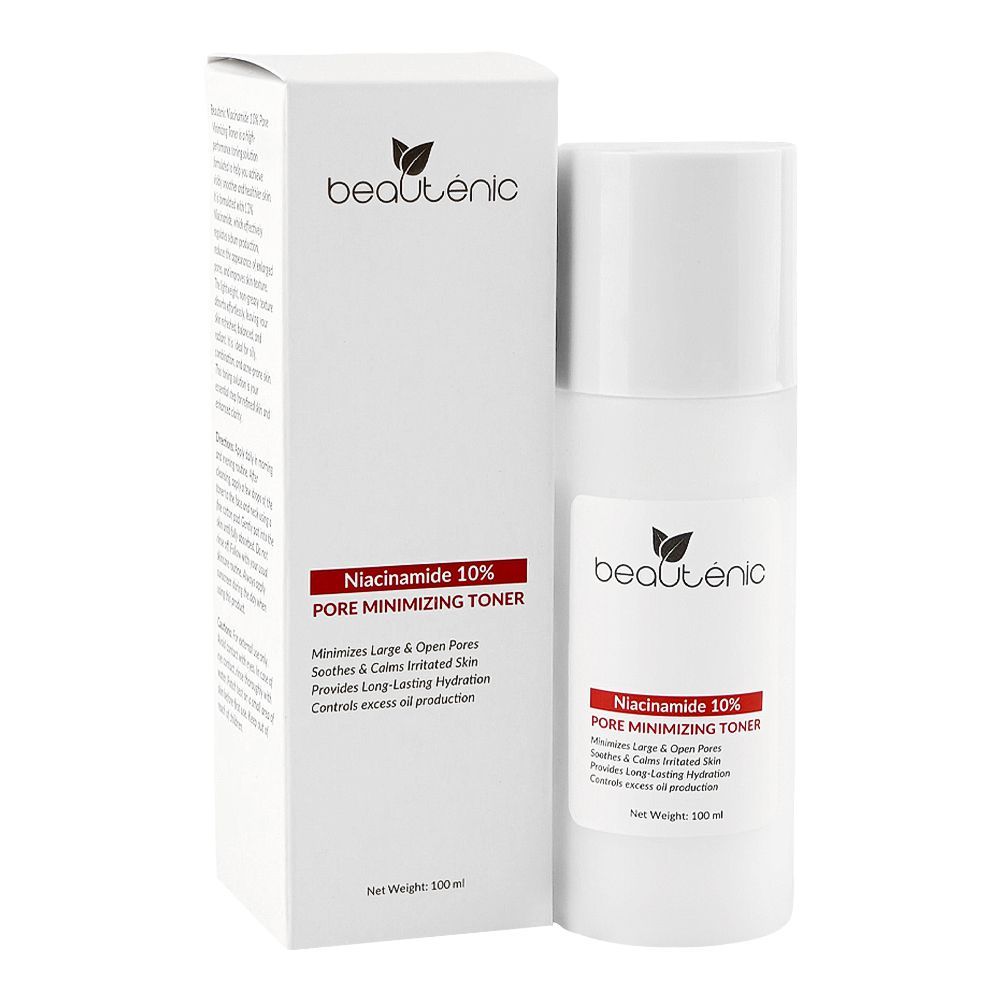 Beautenic Niacinamide 10% Pore Minimizing Toner, Alcohol, Silicone & Gluten Free, Glycerin, For Combination Skin, 100ml - Main Image
