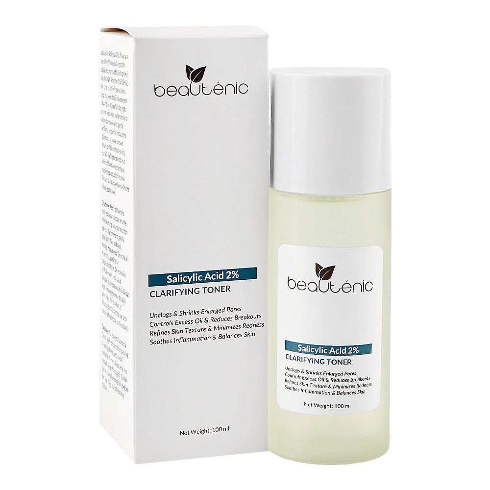 Beautenic Salicylic Acid 2% Clarifying Toner, Silicone & Gluten Free, Salicylic Acid, Citric Acid, 100ml - Main Image