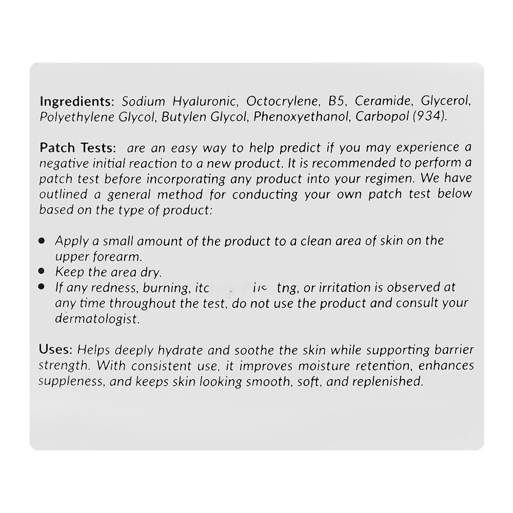 Beautenic Hyaluronic Acid 2.5% + B5 + Ceramide Intense Pro Moisturizing Gel, For All Types Of Skin, 50g - Image 2