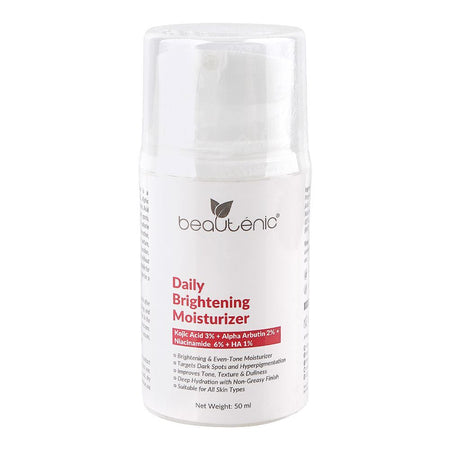 Beautenic Daily Brightening Moisturizer, Gluten, Alcohol & Silicone Free, Glycerin, Niacinamide, For All Types Of Skin, 50ml - Main Image