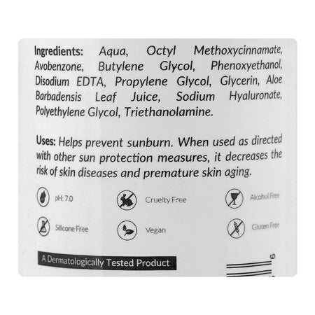 Beautenic Ultra Sheer Daily Defence Broad Spectrum High Protection Sunscreen Gel, Water Resistant, SPF100 & PA+++ For All Types Of Skin, 50ml - Image 3