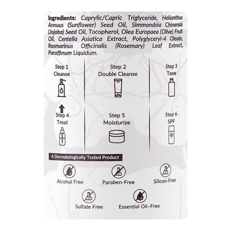 Beautenic Centella Asiatica Cleansing Oil, Alcohol, Paraben & Sulfate Free, Sunflower & Jojoba Seed Oil, For All Types Of Skin, 200ml - Image 3