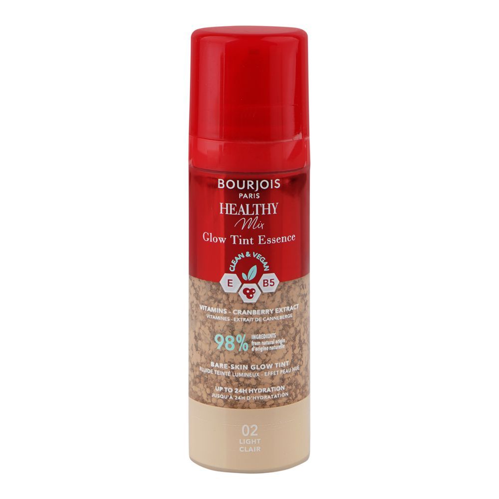 Bourjois Healthy Mix Glow Tint Essence, Vegan, 02 Light, 30ml - Main Image