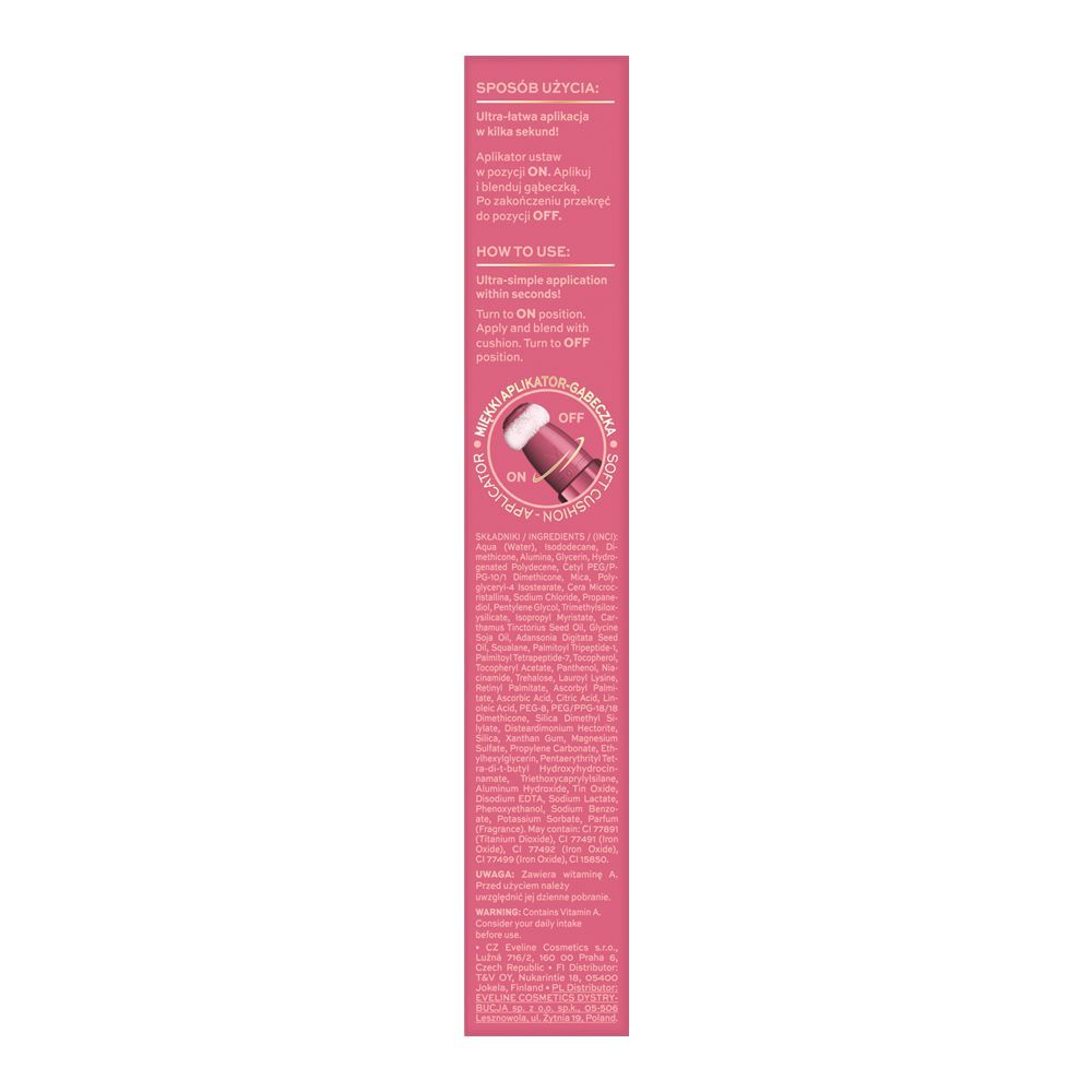 Eveline Wonder Match 1 Step Ultra Creamy Blush, 01, 14ml - Image 5