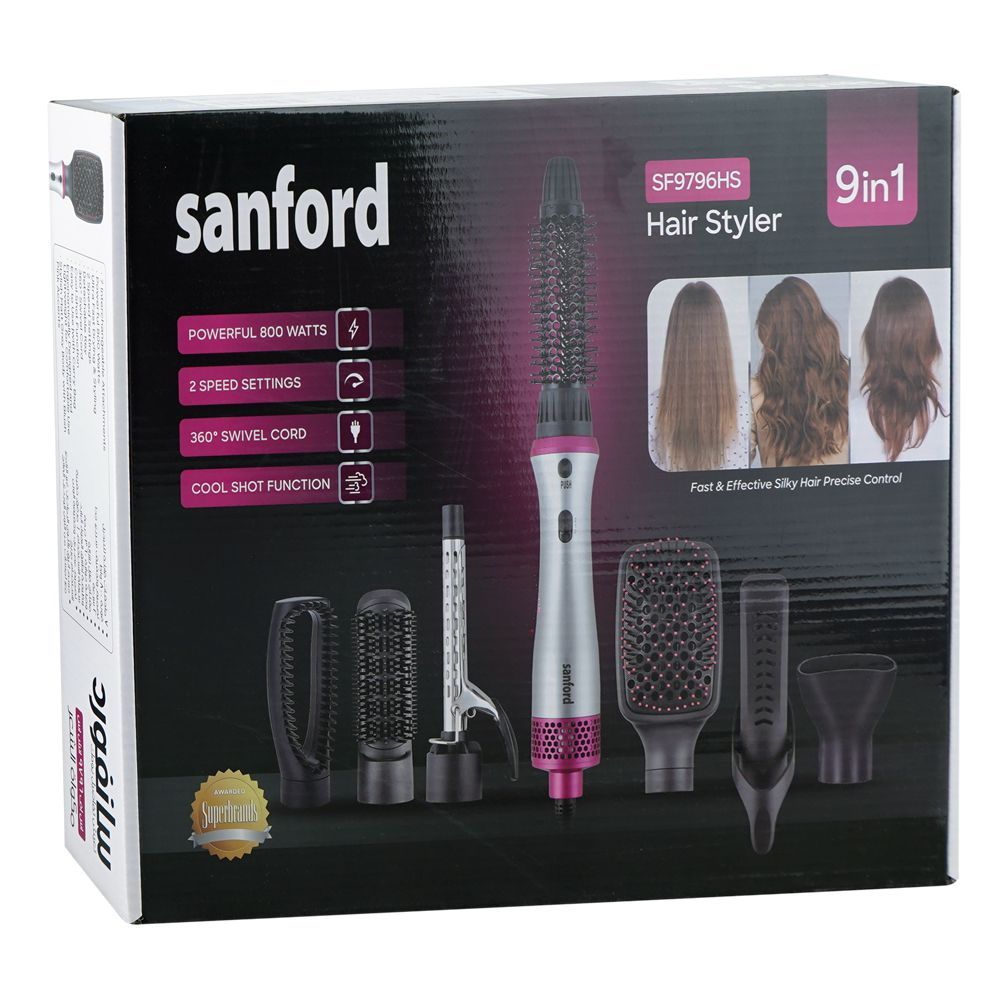 Sanford 9-In-1 Hair Styler Set, 800W, SF-9796HS - Image 3