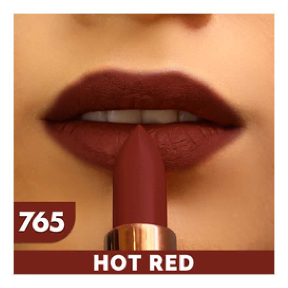 Sweet Face Super Matte Single Stroke Lipstick, 765 Hot Red - Main Image