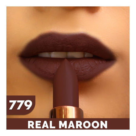 Sweet Face Super Matte Single Stroke Lipstick, 779 Real Maroon - Main Image