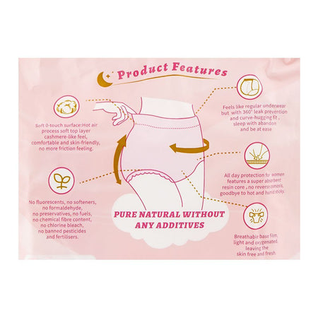 Body Girl Premium Silky Cover Period Underwear, 3-Pack - Image 3