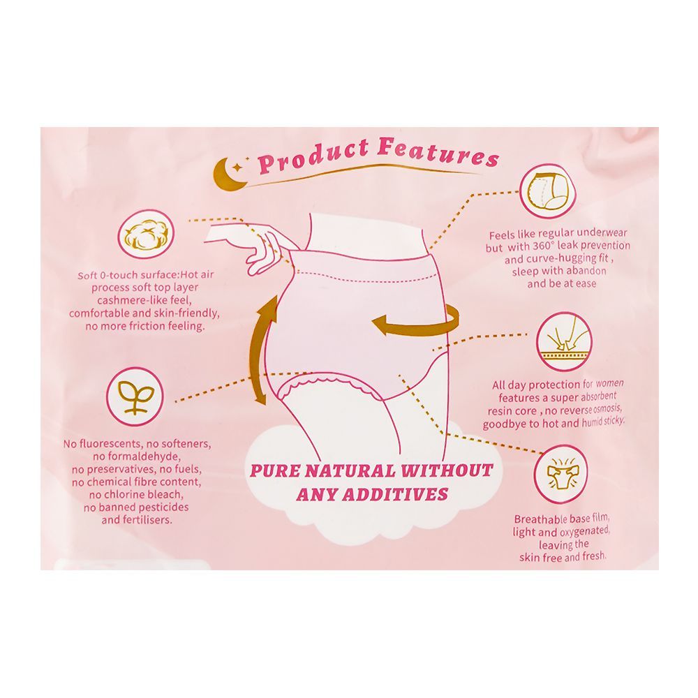 Body Girl Premium Silky Cover Period Underwear, 3-Pack - Image 3
