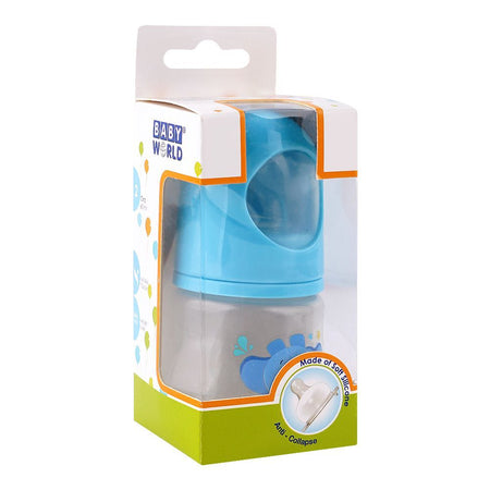Baby World Anti-Collapse Baby Bottle, BPA Free, 60ml, Blue, BW4037 - Image 2