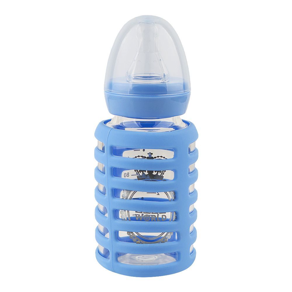 Baby World Contra Colic Feeding Bottle, BPA Free, 120ml, Blue, BW120500 - Main Image