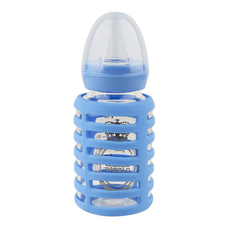 Baby World Contra Colic Feeding Bottle, BPA Free, 120ml, Blue, BW120500 - Main Image
