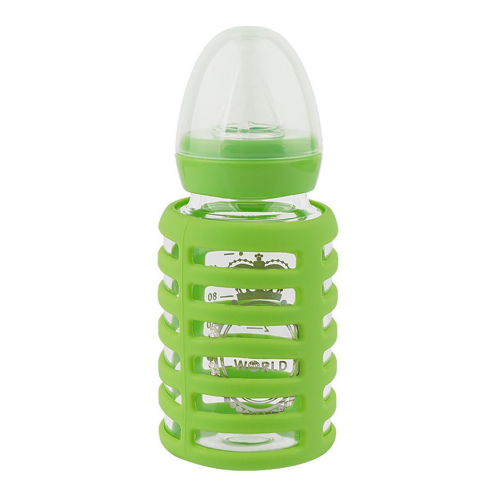 Baby World Contra Colic Feeding Bottle, BPA Free, 120ml, Green, BW120500 - Main Image