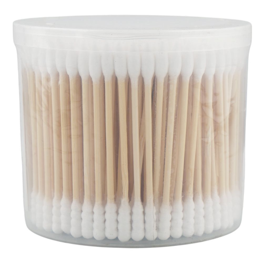 LMLTOP Multipurpose Bamboo Stick Cotton Swab, B1040, 300-Pack - Image 2