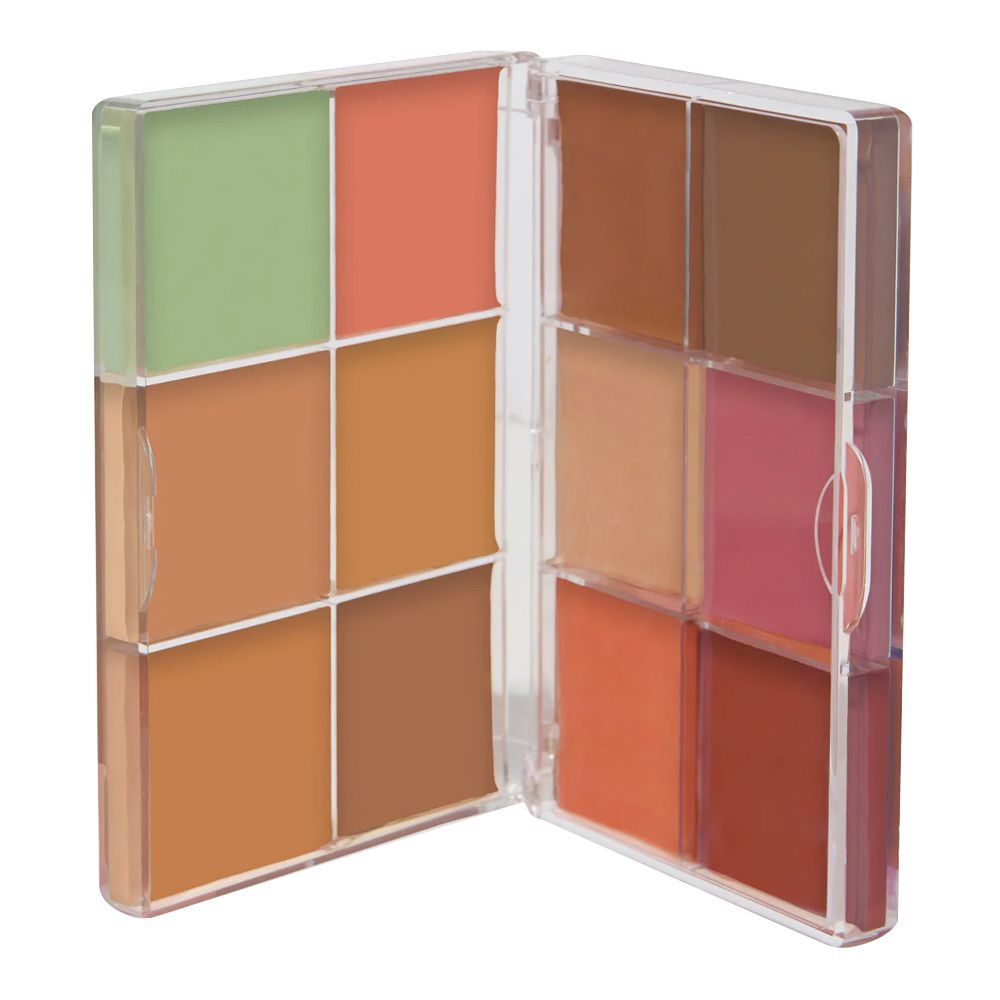 Makeup Revolution Everything Base Face Icon Complexion Palette, Medium, 12 X 5g - Main Image
