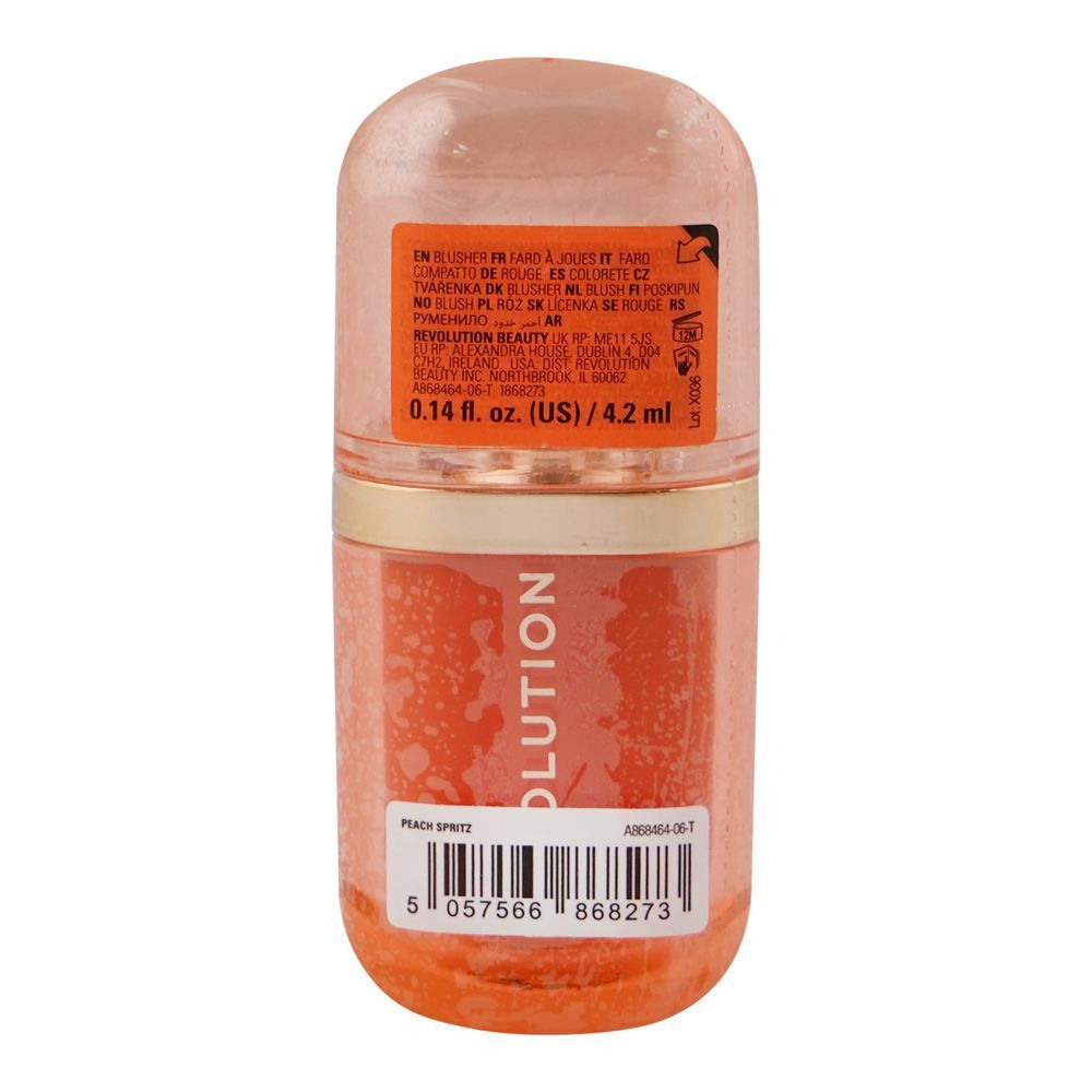 Makeup Revolution Superdewy Blush Burst, Peach Spritz, 4.2ml - Image 2