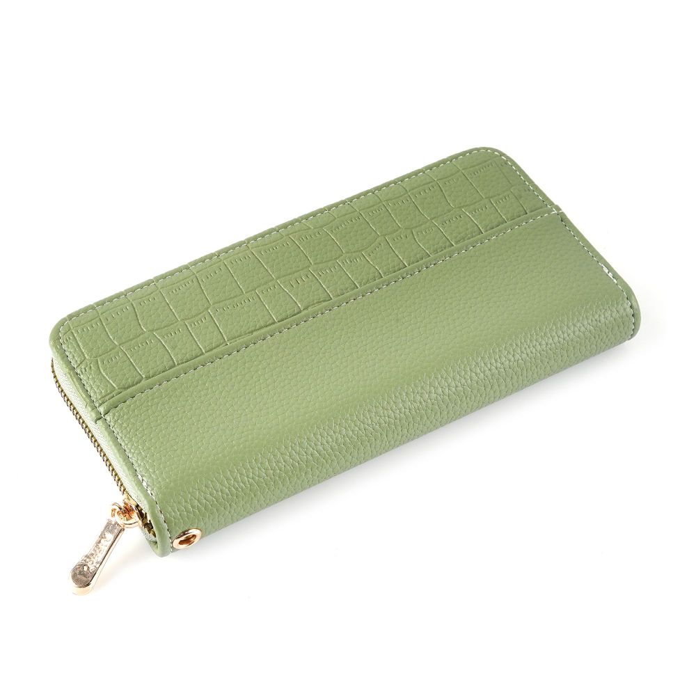 SJ Women's Wallet, Green, Y-2715W - Main Image