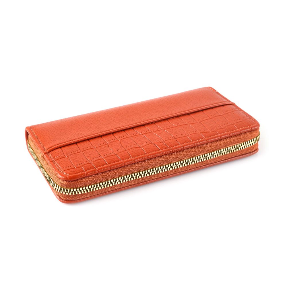 SJ Women's Wallet, Orange, Y-2715W - Main Image