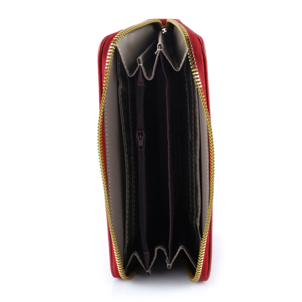 SJ Women's Wallet, Red, Y-2821W - Image 5
