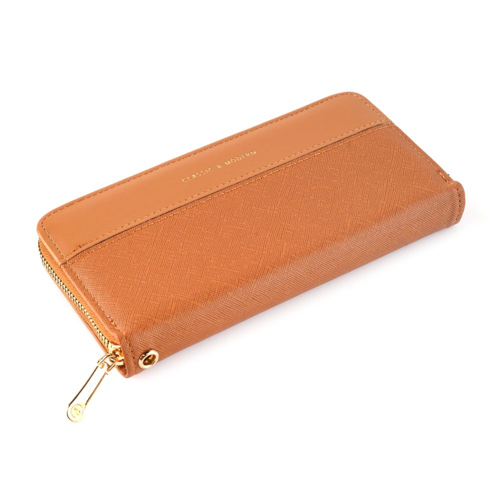 SJ Women's Wallet, Brown, Y-2821W - Main Image