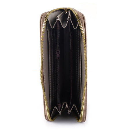 SJ Women's Wallet, Dark Brown, Y-2821W - Image 5