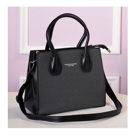 SJ Women's Hand Bag, Black, 1809S - Main Image
