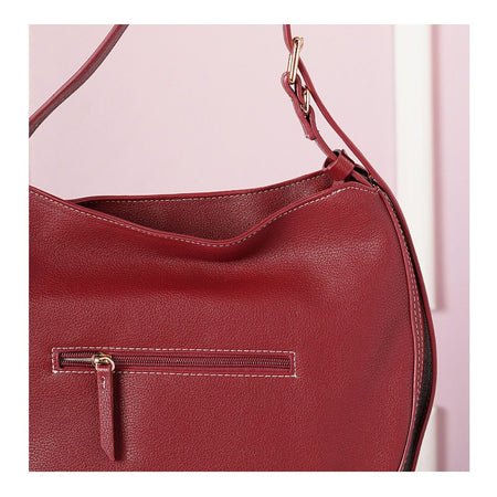 SJ Women's Hand Bag, Bordeaex Red, CM7792 - Image 3