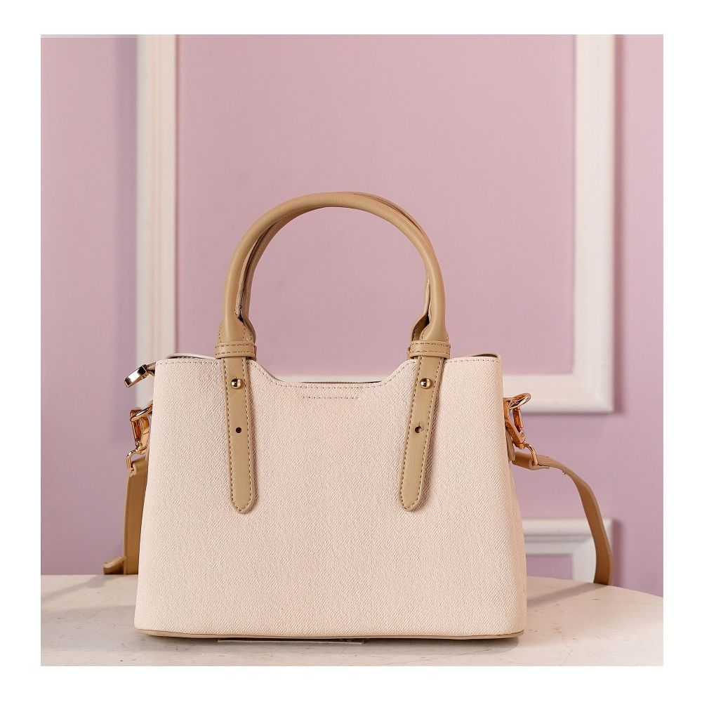 SJ Women's Hand Bag, Off White, BX0124120 - Image 2